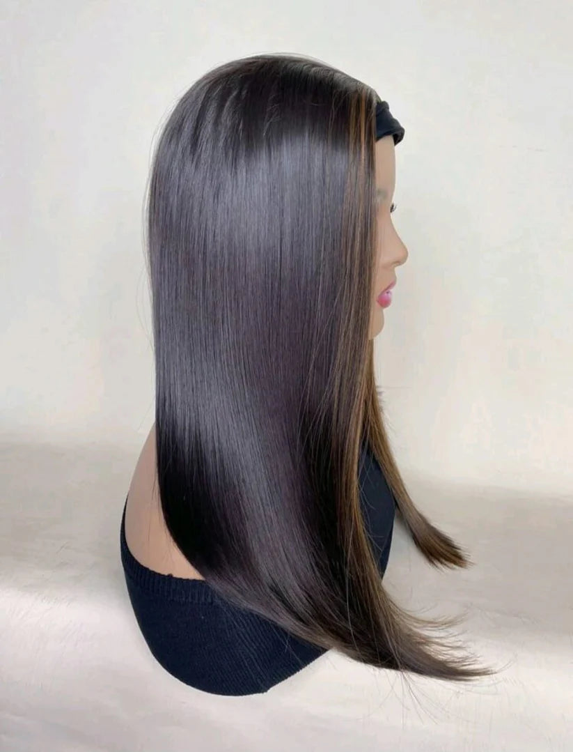 Sasha Straight Long Bob Headband Wig