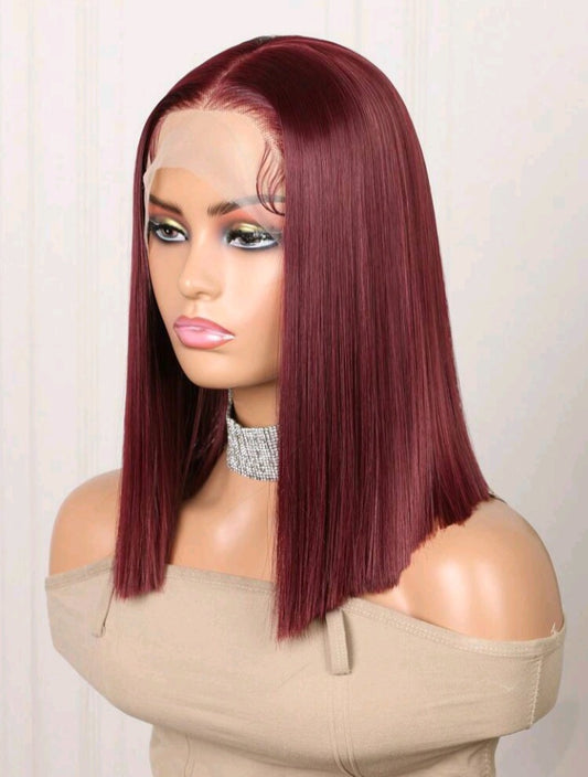 Burgundy Short Bob Wig
