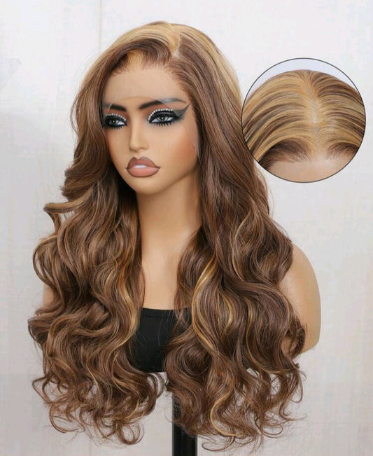 Two Toned Fluffy Kinky Curly Wig